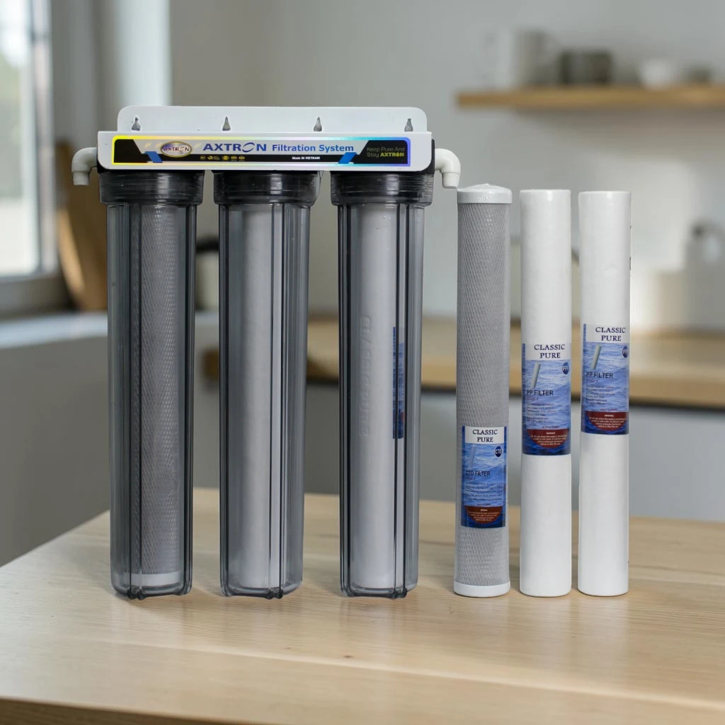 Axtron 3 Stage Slim 20 Inch Water Filter