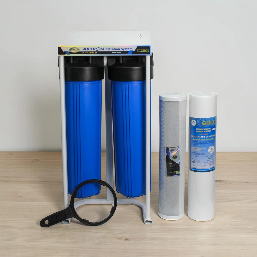 Axtron 2 Stage Jumbo Water Filter with Stand