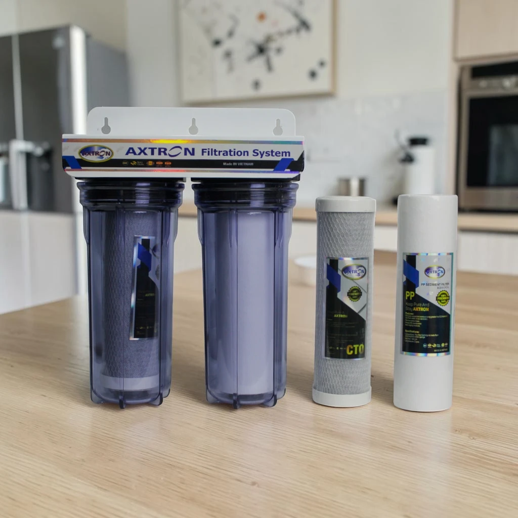 Axtron 2 Stages Brass Bush China Crystal Water Filter