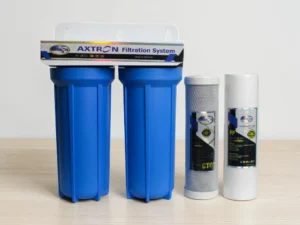 Axtron 2 Stages Brass Bush China Blue Water Filter