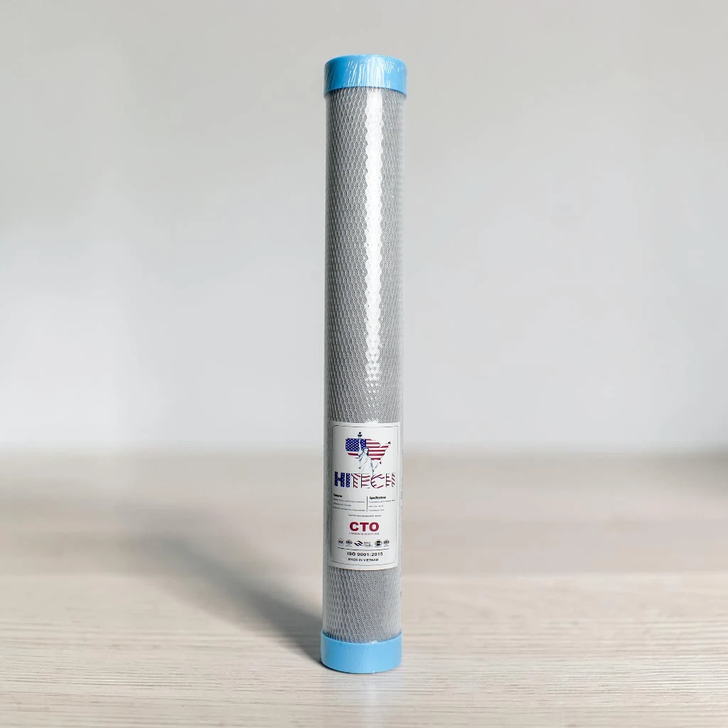 Hi-Tech Activated Carbon Block CTO Filter 20-Inch Slim