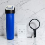 Axtron Single Jumbo Commercial Water Filter – Complete 20 Inch Sediment Filter Kit with Housing, Mounting Plate & Fittings