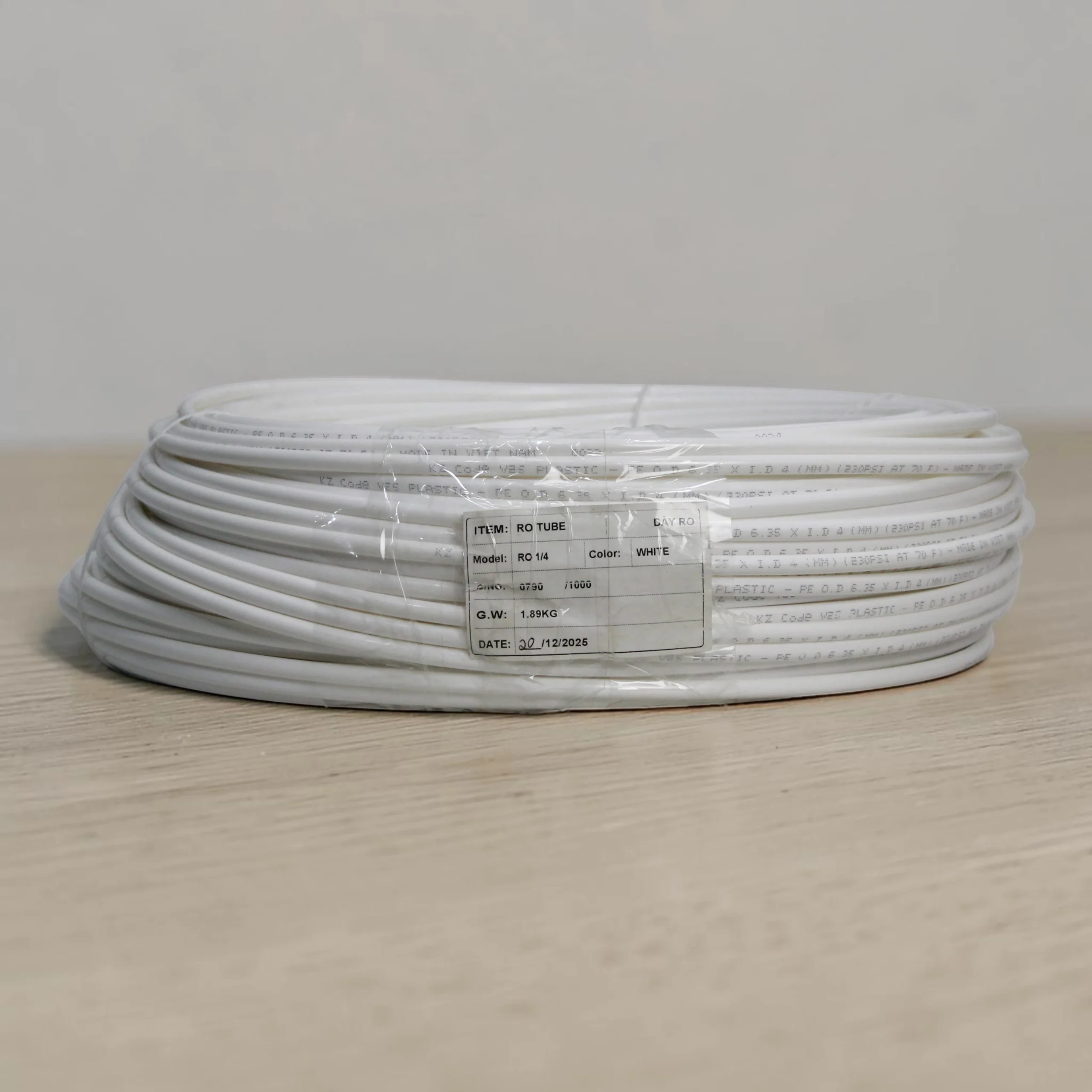 Pipe Roll 6mm – 330 Feet NSF Certified RO Tubing, Made in Vietnam