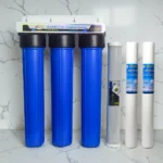 Axtron 3 Stage Slim Water Filter – Complete Double Sediment & Carbon Filtration System with Fittings