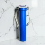 Axtron Single Stage Semi Commercial Slim Water Filter (Blue) – Complete 20 Inch Filtration System with Fittings