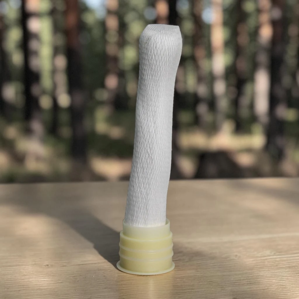 Axtron 10 inch UF membrane hollow fiber cartridge standing upright