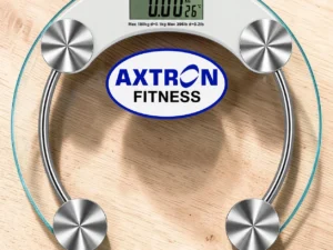 Axtron Fitness Round Glass Bathroom Scale