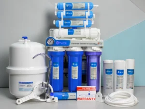 KPure 100 GPD 7 stage RO plant complete kit with tank, faucet, and cartridges
