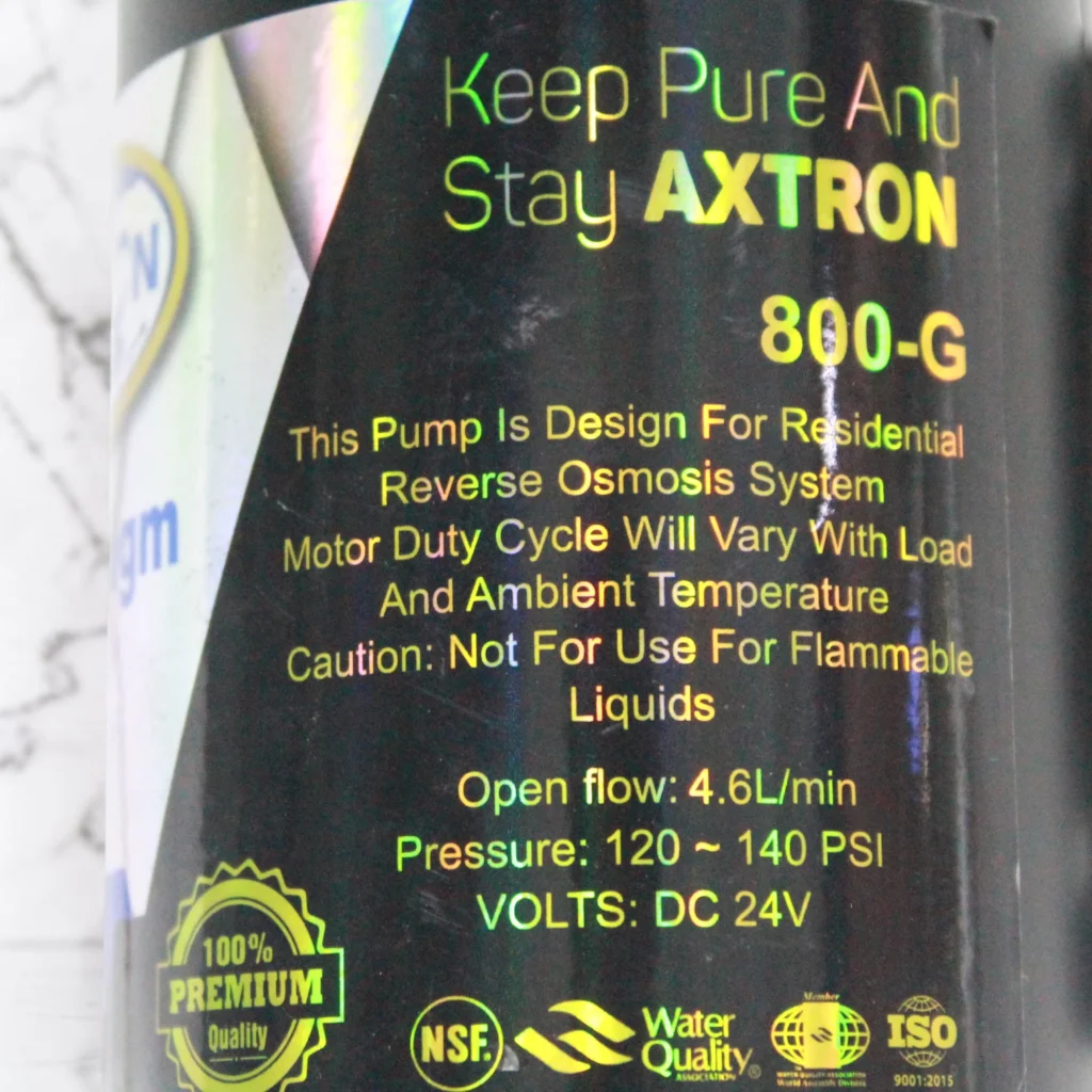 Axtron Grand Forest 800 GPD RO Booster Pump